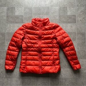 Kaximei Orange Puffer Jacket Small